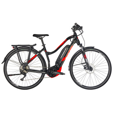 Bicicleta de viaje eléctrica HAIBIKE SDURO TREKKING 2.0 LOW-STEP Mujer Negro/Rojo 2019 0